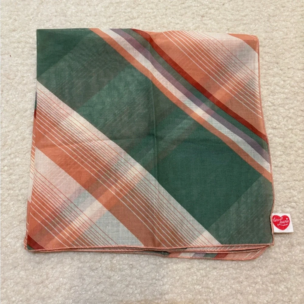 21x21 Plaid Scarf Bandana Vintage Carol Laurie 1970’s Square - Picture 2 of 14